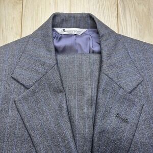 Aquascutum Regent 100 Collection The Andover Shop Wool Striped Suit Mens 39R 34W